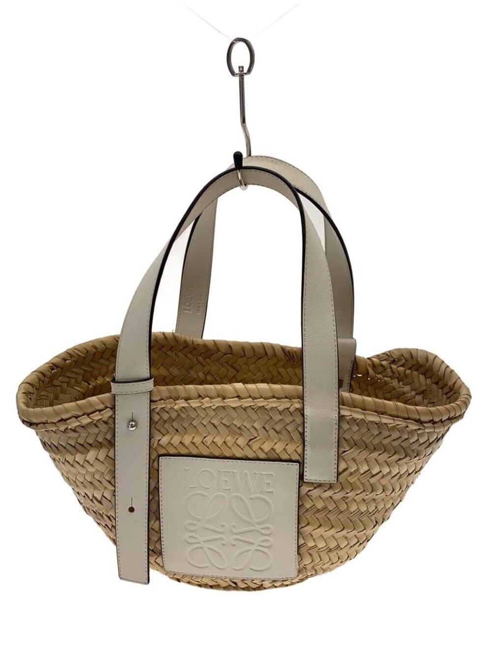 Loewe Handbag Basket Bag White Solid